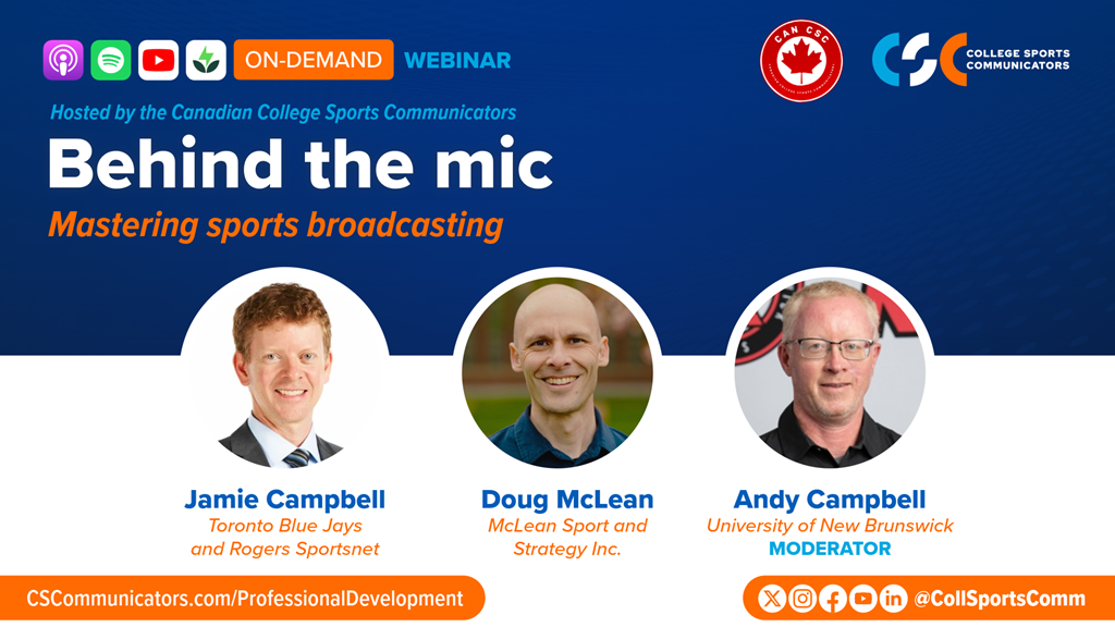 On-demand webinar - Behind the mic: mastering sports broadcasting